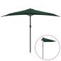 vidaXL Balkon-Sonnenschirm mit Alu-Mast Grün 300x155 cm Halbrund vidaXL Balkon-Sonnenschirm mit Alu-Mast Grün 300x155 cm Halbrund
