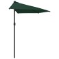 vidaXL Balkon-Sonnenschirm mit Alu-Mast Grün 300x155 cm Halbrund vidaXL Balkon-Sonnenschirm mit Alu-Mast Grün 300x155 cm Halbrund