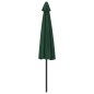 vidaXL Balkon-Sonnenschirm mit Alu-Mast Grün 300x155 cm Halbrund vidaXL Balkon-Sonnenschirm mit Alu-Mast Grün 300x155 cm Halbrund