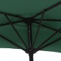 vidaXL Balkon-Sonnenschirm mit Alu-Mast Grün 300x155 cm Halbrund vidaXL Balkon-Sonnenschirm mit Alu-Mast Grün 300x155 cm Halbrund