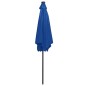 vidaXL Sonnenschirm mit LED-Beleuchtung und Alu-Mast 300 cm Azurblau vidaXL Sonnenschirm mit LED-Beleuchtung und Alu-Mast 300 cm Azurblau