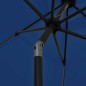 vidaXL Sonnenschirm mit LED-Beleuchtung und Alu-Mast 300 cm Azurblau vidaXL Sonnenschirm mit LED-Beleuchtung und Alu-Mast 300 cm Azurblau
