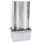 vidaXL Gartenbrunnen Silbern 60,2x37x122,1 cm Edelstahl vidaXL Gartenbrunnen Silbern 60,2x37x122,1 cm Edelstahl