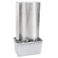 vidaXL Gartenbrunnen Silbern 60,2x37x122,1 cm Edelstahl vidaXL Gartenbrunnen Silbern 60,2x37x122,1 cm Edelstahl