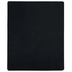 vidaXL Spannbettlaken 2 Stk. Jersey Schwarz 180x200 cm Baumwolle