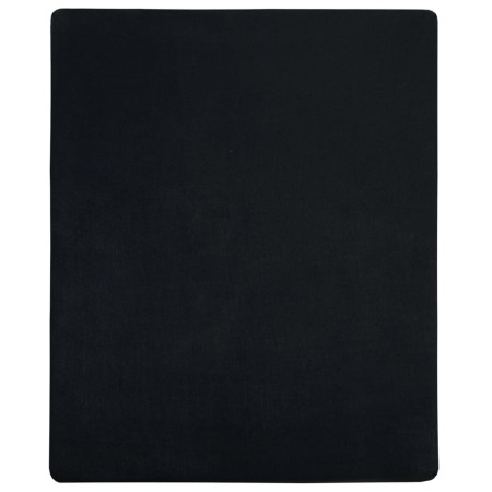 vidaXL Spannbettlaken 2 Stk. Jersey Schwarz 180x200 cm Baumwolle