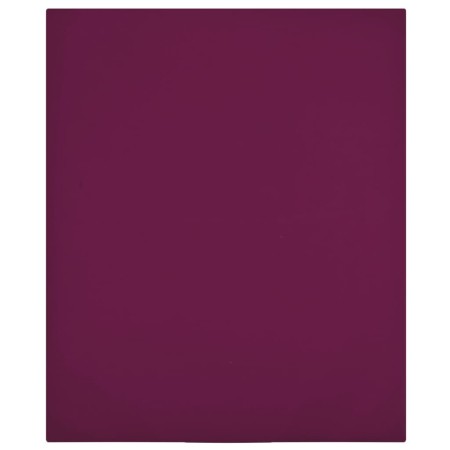 vidaXL Spannbettlaken 2 Stk. Jersey Bordeauxrot 180x200 cm Baumwolle