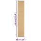 vidaXL Teppich Natur Sisal 66x350 cm vidaXL Teppich Natur Sisal 66x350 cm