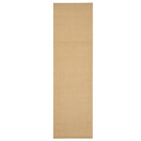 vidaXL Teppich Natur Sisal 100x350 cm