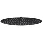 vidaXL Regenbrause Edelstahl 50 cm Rund Schwarz vidaXL Regenbrause Edelstahl 50 cm Rund Schwarz