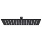 vidaXL Regenbrause Edelstahl 25x25 cm Quadrat Schwarz vidaXL Regenbrause Edelstahl 25x25 cm Quadrat Schwarz
