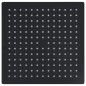 vidaXL Regenbrause Edelstahl 25x25 cm Quadrat Schwarz vidaXL Regenbrause Edelstahl 25x25 cm Quadrat Schwarz
