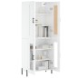 vidaXL Highboard Hochglanz-Weiß 69,5x34x180 cm Holzwerkstoff vidaXL Highboard Hochglanz-Weiß 69,5x34x180 cm Holzwerkstoff