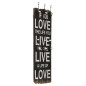 vidaXL Wandgarderobe mit 6 Haken 120 x 40 cm "LOVE LIVE" vidaXL Wandgarderobe mit 6 Haken 120 x 40 cm "LOVE LIVE"