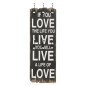 vidaXL Wandgarderobe mit 6 Haken 120 x 40 cm "LOVE LIVE" vidaXL Wandgarderobe mit 6 Haken 120 x 40 cm "LOVE LIVE"