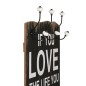 vidaXL Wandgarderobe mit 6 Haken 120 x 40 cm "LOVE LIVE" vidaXL Wandgarderobe mit 6 Haken 120 x 40 cm "LOVE LIVE"