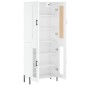 vidaXL Highboard Hochglanz-Weiß 69,5x34x180 cm Holzwerkstoff vidaXL Highboard Hochglanz-Weiß 69,5x34x180 cm Holzwerkstoff