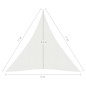 vidaXL Sonnensegel 160 g/m² Weiß 5x7x7 m HDPE vidaXL Sonnensegel 160 g/m² Weiß 5x7x7 m HDPE
