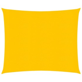 vidaXL Sonnensegel 160 g/m² Gelb 2,5x2,5 m HDPE