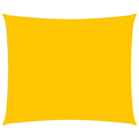 vidaXL Sonnensegel 160 g/m² Gelb 2,5x2,5 m HDPE