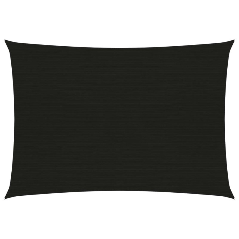vidaXL Sonnensegel 160 g/m² Schwarz 3,5x5 m HDPE vidaXL Sonnensegel 160 g/m² Schwarz 3,5x5 m HDPE