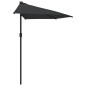 vidaXL Balkon-Sonnenschirm Alu-Mast Schwarz 270x144x222cm Halbrund vidaXL Balkon-Sonnenschirm Alu-Mast Schwarz 270x144x222cm Halbrund
