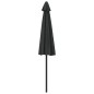 vidaXL Balkon-Sonnenschirm Alu-Mast Schwarz 270x144x222cm Halbrund vidaXL Balkon-Sonnenschirm Alu-Mast Schwarz 270x144x222cm Halbrund