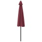 vidaXL Balkon-Sonnenschirm Alu-Mast Bordeauxrot 300x155x223cm Halbrund vidaXL Balkon-Sonnenschirm Alu-Mast Bordeauxrot 300x155x223cm Halbrund