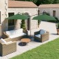 vidaXL Doppel-Sonnenschirm mit Stahlmast Grün 600x300 cm vidaXL Doppel-Sonnenschirm mit Stahlmast Grün 600x300 cm