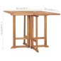 vidaXL Klappbarer Garten-Esstisch 90x90x75 cm Massivholz Teak vidaXL Klappbarer Garten-Esstisch 90x90x75 cm Massivholz Teak