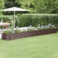 vidaXL Hochbeet Pulverbeschichteter Stahl 440x80x36 cm Braun vidaXL Hochbeet Pulverbeschichteter Stahl 440x80x36 cm Braun