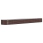 vidaXL Hochbeet Pulverbeschichteter Stahl 440x80x36 cm Braun vidaXL Hochbeet Pulverbeschichteter Stahl 440x80x36 cm Braun
