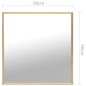 vidaXL Spiegel Golden 50x50 cm vidaXL Spiegel Golden 50x50 cm