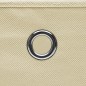 vidaXL Aufbewahrungsboxen mit Deckeln 4 Stk. 28x28x28 cm Creme vidaXL Aufbewahrungsboxen mit Deckeln 4 Stk. 28x28x28 cm Creme