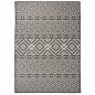 vidaXL Outdoor-Teppich Flachgewebe 200x280 cm Schwarz Gestreift vidaXL Outdoor-Teppich Flachgewebe 200x280 cm Schwarz Gestreift