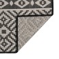 vidaXL Outdoor-Teppich Flachgewebe 200x280 cm Schwarz Gestreift vidaXL Outdoor-Teppich Flachgewebe 200x280 cm Schwarz Gestreift