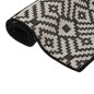 vidaXL Outdoor-Teppich Flachgewebe 200x280 cm Schwarz Gestreift vidaXL Outdoor-Teppich Flachgewebe 200x280 cm Schwarz Gestreift
