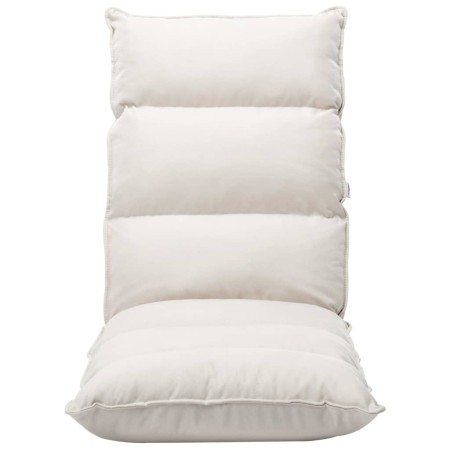 vidaXL Bodenstuhl Faltbar Creme Stoff