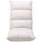 vidaXL Bodenstuhl Faltbar Creme Stoff vidaXL Bodenstuhl Faltbar Creme Stoff