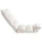 vidaXL Bodenstuhl Faltbar Creme Stoff vidaXL Bodenstuhl Faltbar Creme Stoff
