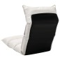 vidaXL Bodenstuhl Faltbar Creme Stoff vidaXL Bodenstuhl Faltbar Creme Stoff