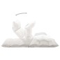 vidaXL Bodenstuhl Faltbar Creme Stoff vidaXL Bodenstuhl Faltbar Creme Stoff