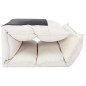 vidaXL Bodenstuhl Faltbar Creme Stoff vidaXL Bodenstuhl Faltbar Creme Stoff