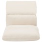 vidaXL Bodenstuhl Faltbar Creme Mikrofaser vidaXL Bodenstuhl Faltbar Creme Mikrofaser