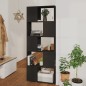 vidaXL Bücherregal Raumteiler Schwarz 60x24x155 cm Holzwerkstoff vidaXL Bücherregal Raumteiler Schwarz 60x24x155 cm Holzwerkstoff