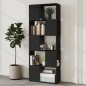 vidaXL Bücherregal Raumteiler Schwarz 60x24x155 cm Holzwerkstoff vidaXL Bücherregal Raumteiler Schwarz 60x24x155 cm Holzwerkstoff