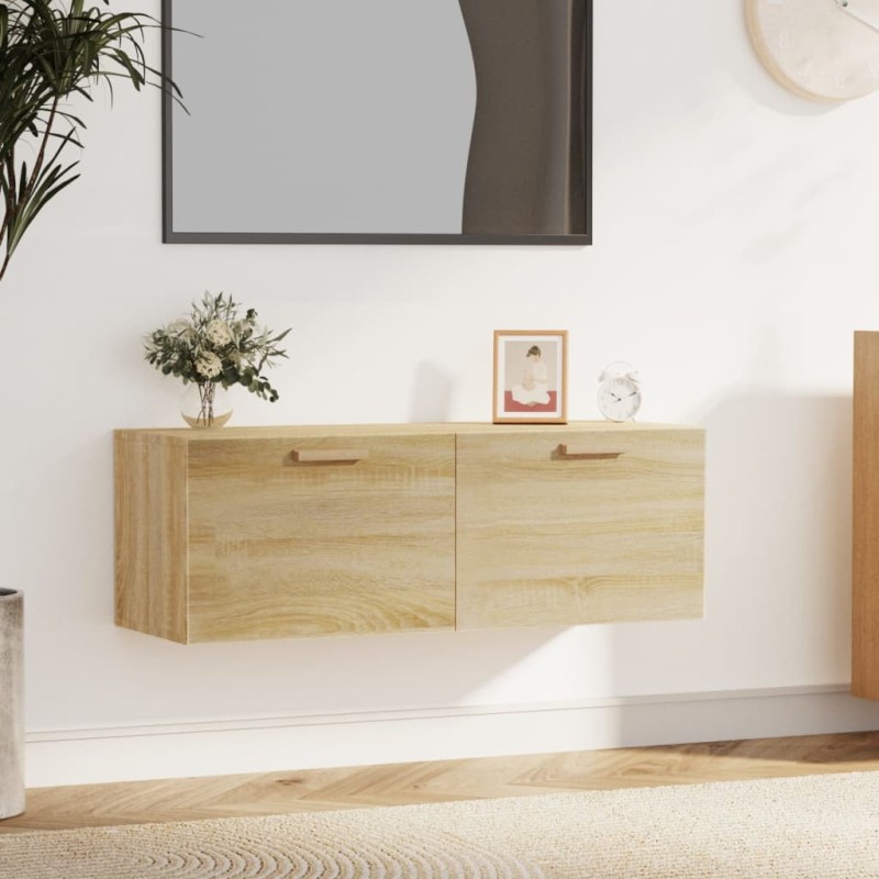vidaXL Wandschrank Sonoma-Eiche 100x36,5x35 cm Holzwerkstoff vidaXL Wandschrank Sonoma-Eiche 100x36,5x35 cm Holzwerkstoff