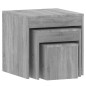 vidaXL Satztische 3 Stk. Grau Sonoma Holzwerkstoff vidaXL Satztische 3 Stk. Grau Sonoma Holzwerkstoff
