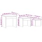 vidaXL Satztische 3 Stk. Grau Sonoma Holzwerkstoff vidaXL Satztische 3 Stk. Grau Sonoma Holzwerkstoff