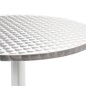 vidaXL Gartentisch Silbern 60x70 cm Aluminium